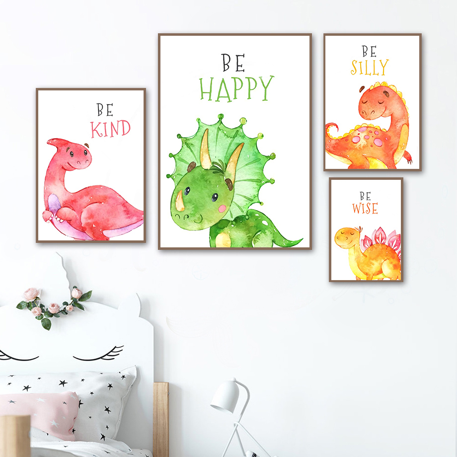 Cartoon Dinosaur Quotes Wall A - Baby Boy Nursery Quotes recension och pris