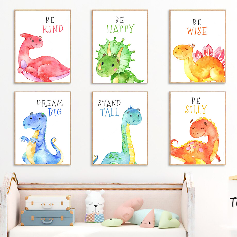 Cartoon Dinosaur Quotes Wall A - Baby Boy Nursery Quotes recension och pris