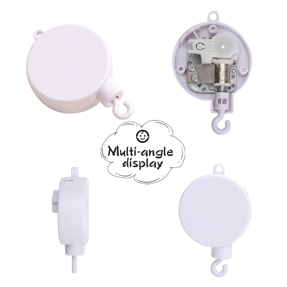 Crib Bell Rotary Music Box wit - Baby Nursery Songs recension och pris