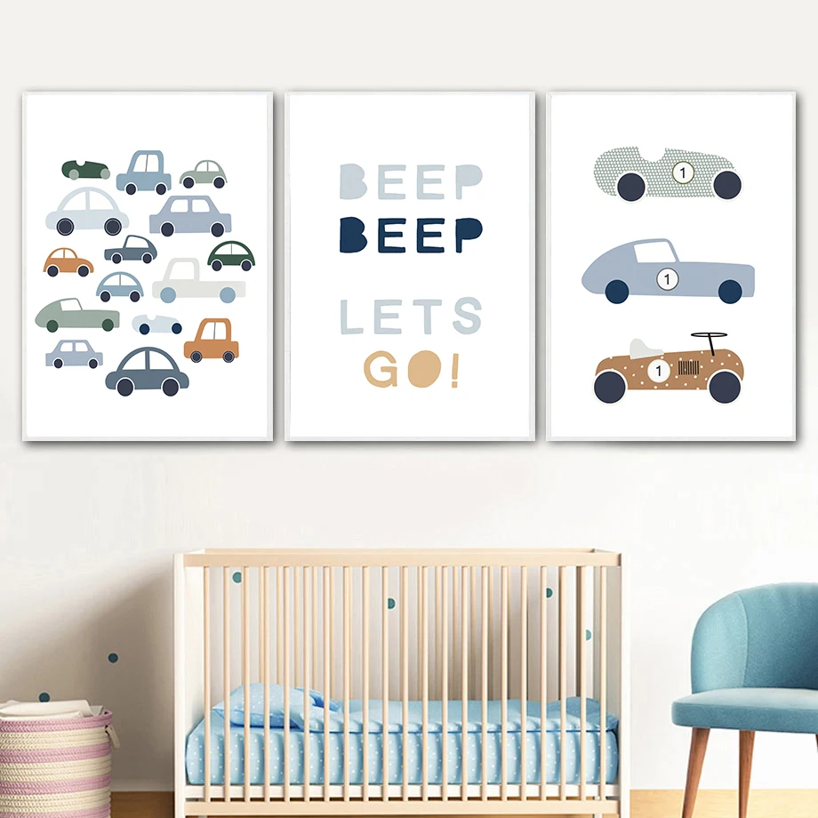 Frameless Tractor Truck Excava - Baby Boy Nursery Quotes recension och pris