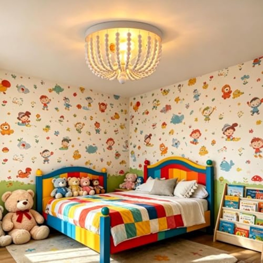 Flush Mount Ceiling Light Fixt - Baby Nursery Light Fixture recension och pris