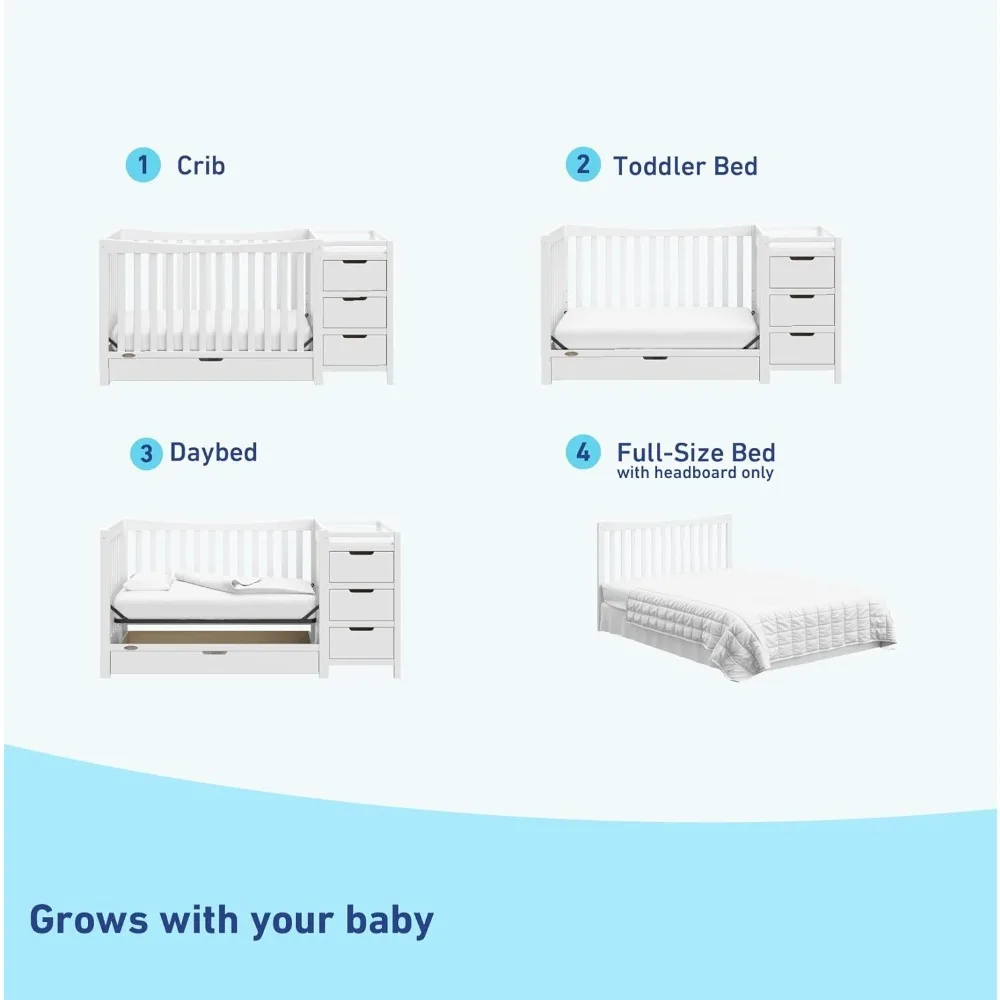 Multi-Function-4 in 1 Converti - Convertible Crib Set recension och pris