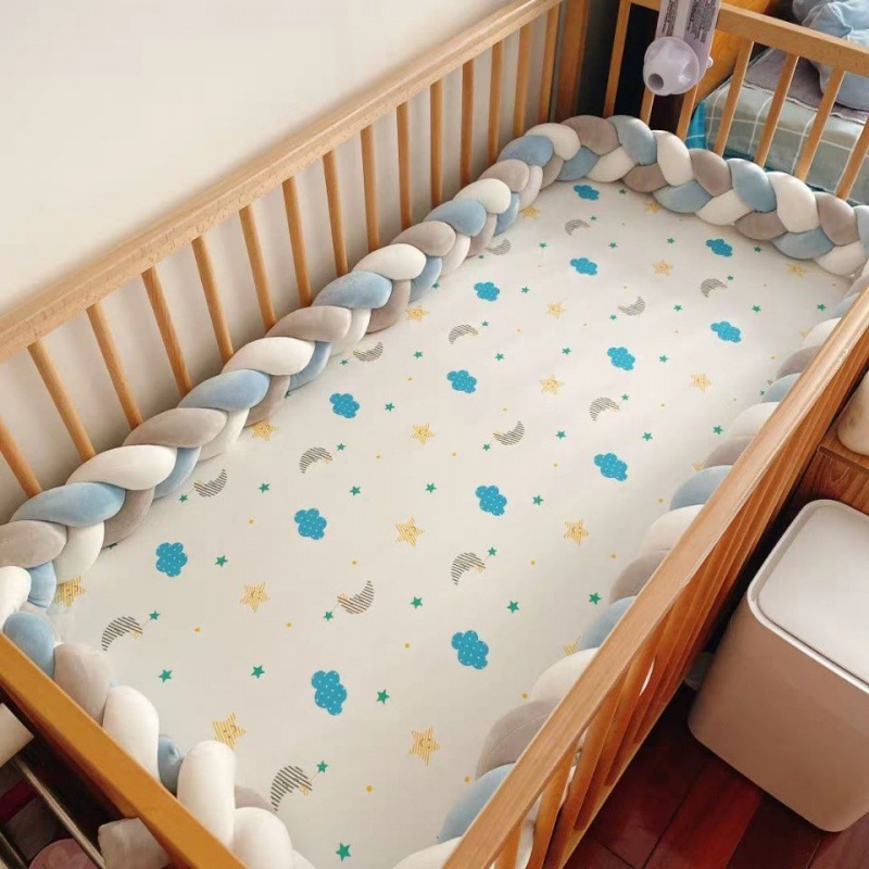 1.5M Baby Bumper Bed Braid Kno - Convertible Crib Set recension och pris
