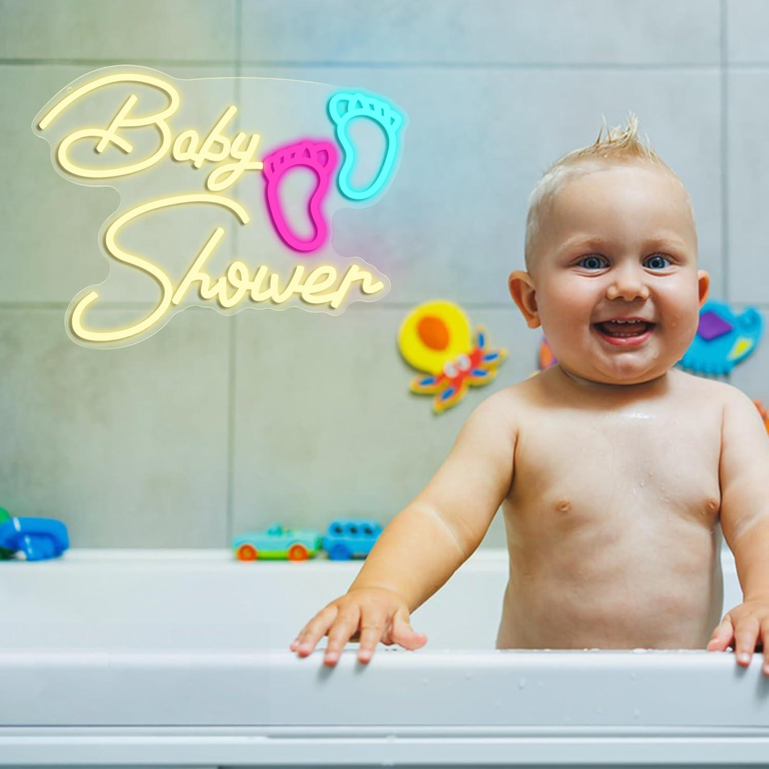 Baby Shower Neon Sign USB Dimm - Baby Nursery Wall Lights recension och pris