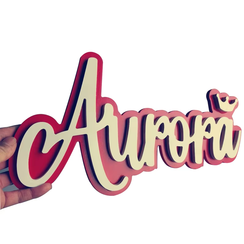 Custom Wooden Name Sign Person - Baby Nursery Name Letters recension och pris