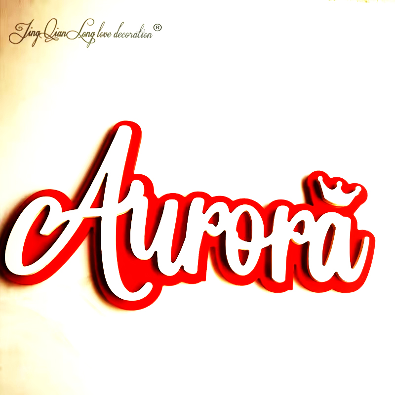 Custom Wooden Name Sign Person - Baby Nursery Name Letters recension och pris