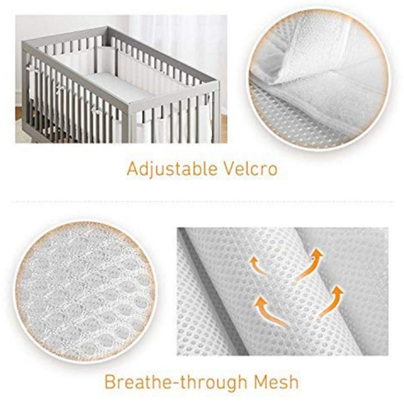 Bumper for Baby Bed Fence Cot  - Baby Nursery Decor Girl recension och pris