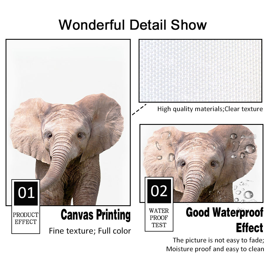 1pc frameless Canvas Painting  - Baby Zoo Nursery recension och pris