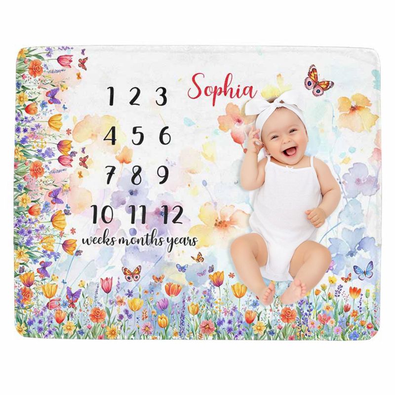 VIKAMA Wildflower Butterfly Ba - Baby Nursery Decor Girl recension och pris