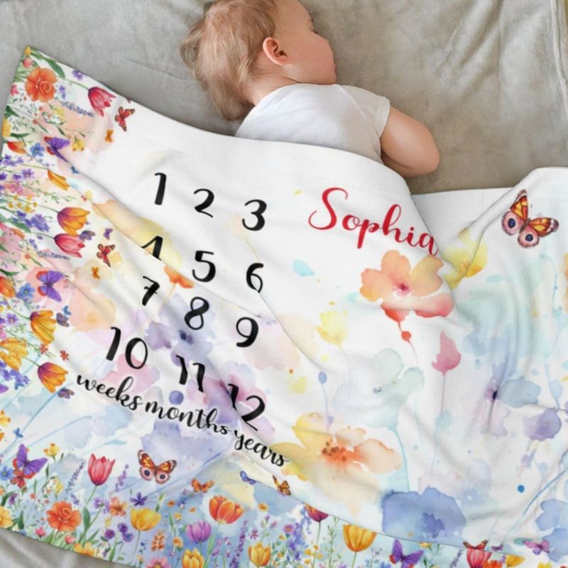VIKAMA Wildflower Butterfly Ba - Baby Nursery Decor Girl recension och pris