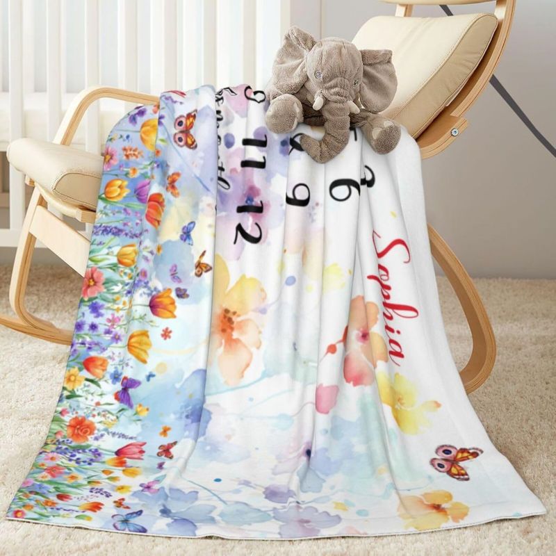 VIKAMA Wildflower Butterfly Ba - Baby Nursery Decor Girl recension och pris