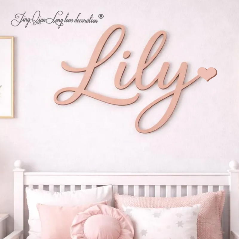 Custom  Wooden Name Sign Nurse - Baby Nursery Name Letters recension och pris