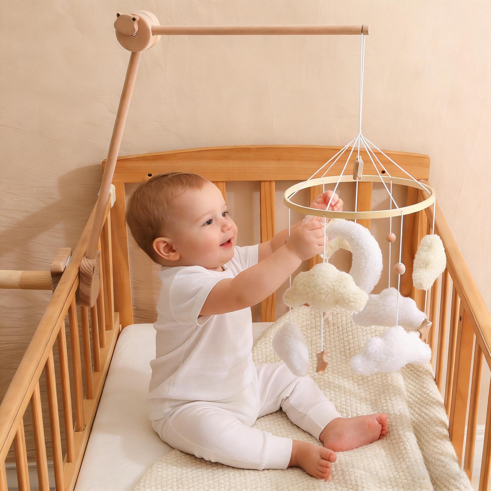 Wooden Crib Mobile Baby Bed Be - Baby Nursery Games recension och pris