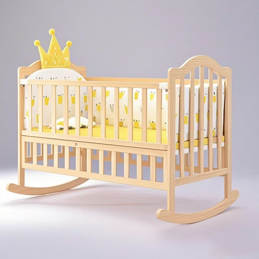 Pine Wood Baby Cribs Kid's  Ro - Convertible Crib Set recension och pris