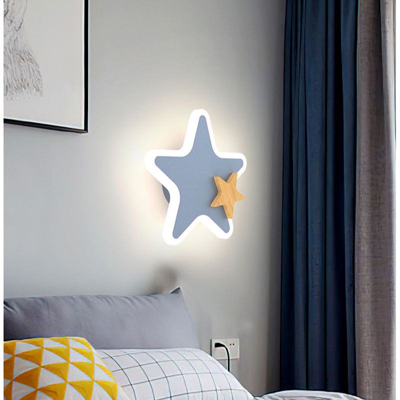 Cartoon LED Rocket Wall Lamp M - Baby Nursery Wall Lights recension och pris