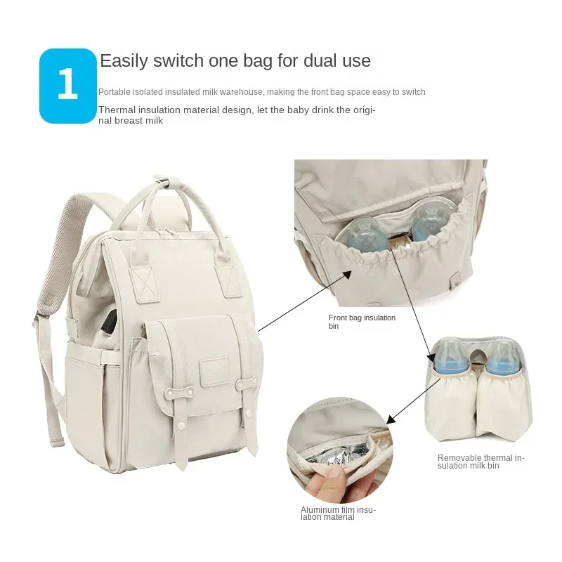 Baby Nappy Bag Mummy Bag Backp - Baby Nursery Bags recension och pris
